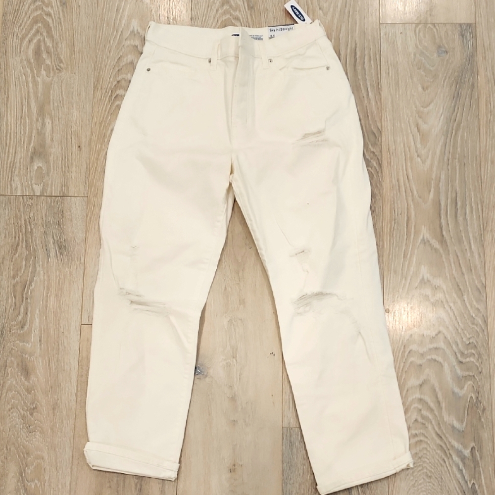 Old Navy Women's Cream Jeans